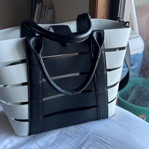 Stylish Black and White Women's Tote Bag